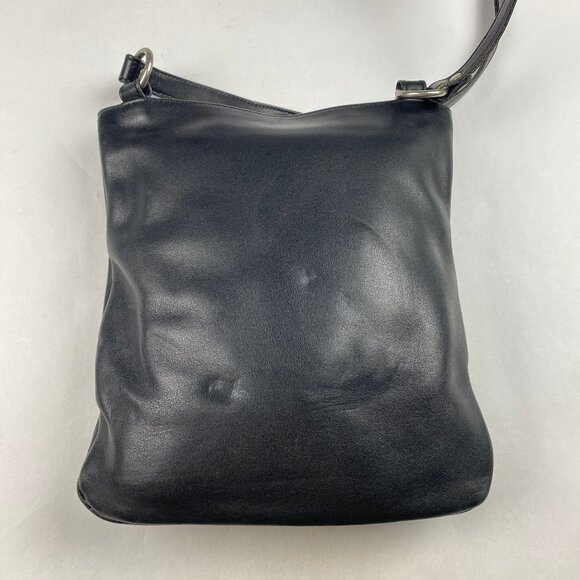 Vintage Y2K Coach 9457 Chelsea Slim Crossbody Bag Purse Black Leather - Picture 5 of 16